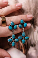 Stone Drop Cluster Earrings-Stud Earrings-Rae Collective, Women's Online Fashion Boutique Located in Phoenix, Arizona (Scottsdale Area)