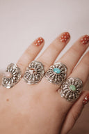 Single Stone Blossom Ring-Rings-Rae Collective, Women's Online Fashion Boutique Located in Phoenix, Arizona (Scottsdale Area)