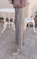 Sparkle & Shine Sequin Wide-Leg Pants
