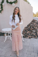 Lace Contrast Maxi Skirt-Skirts-Krush Kandy, Women's Online Fashion Boutique Located in Phoenix, Arizona (Scottsdale Area)