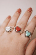 Little Heart Slab Rings-Rings-Rae Collective, Women's Online Fashion Boutique Located in Phoenix, Arizona (Scottsdale Area)