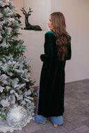 Evergreen Affair Velvet Duster Cardigan-Cardigans-Rae Collective, Women's Online Fashion Boutique Located in Phoenix, Arizona (Scottsdale Area)