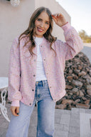 Sparkled Bomber Jacket-Jacket-Krush Kandy, Women's Online Fashion Boutique Located in Phoenix, Arizona (Scottsdale Area)