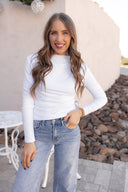 Set The Vibe Long Sleeve Ruched Top