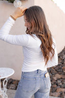 Set The Vibe Long Sleeve Ruched Top