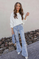 Lily's Floral Flare Kancan Jeans-Denim-Rae Collective, Women's Online Fashion Boutique Located in Phoenix, Arizona (Scottsdale Area)