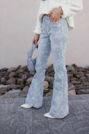 Lily's Floral Flare Kancan Jeans-Denim-Rae Collective, Women's Online Fashion Boutique Located in Phoenix, Arizona (Scottsdale Area)
