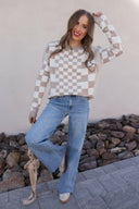Check Me Out Checked Sweater-Sweaters-Rae Collective, Women's Online Fashion Boutique Located in Phoenix, Arizona (Scottsdale Area)