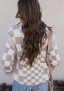 Check Me Out Checked Sweater-Sweaters-Rae Collective, Women's Online Fashion Boutique Located in Phoenix, Arizona (Scottsdale Area)