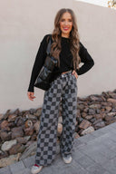Hot to Go Checked Denim Jeans-Jeans-Rae Collective, Women's Online Fashion Boutique Located in Phoenix, Arizona (Scottsdale Area)