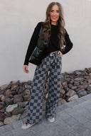 Hot to Go Checked Denim Jeans-Jeans-Rae Collective, Women's Online Fashion Boutique Located in Phoenix, Arizona (Scottsdale Area)