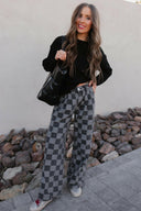 Hot to Go Checked Denim Jeans-Jeans-Rae Collective, Women's Online Fashion Boutique Located in Phoenix, Arizona (Scottsdale Area)