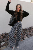 Hot to Go Checked Denim Jeans-Jeans-Rae Collective, Women's Online Fashion Boutique Located in Phoenix, Arizona (Scottsdale Area)