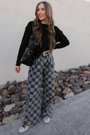 Hot to Go Checked Denim Jeans-Jeans-Rae Collective, Women's Online Fashion Boutique Located in Phoenix, Arizona (Scottsdale Area)