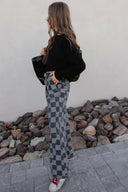 Hot to Go Checked Denim Jeans-Jeans-Rae Collective, Women's Online Fashion Boutique Located in Phoenix, Arizona (Scottsdale Area)