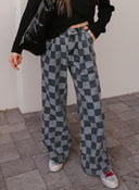 Hot to Go Checked Denim Jeans-Jeans-Rae Collective, Women's Online Fashion Boutique Located in Phoenix, Arizona (Scottsdale Area)