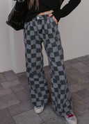 Hot to Go Checked Denim Jeans-Jeans-Rae Collective, Women's Online Fashion Boutique Located in Phoenix, Arizona (Scottsdale Area)