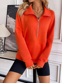 Ivy Lane Half Zip Raglan Sleeve Sweatshirt-Rae Collective, Women's Online Fashion Boutique Located in Phoenix, Arizona (Scottsdale Area)