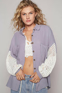 POL Take a Picture Button Down-Long Sleeve Tops-Krush Kandy, Women's Online Fashion Boutique Located in Phoenix, Arizona (Scottsdale Area)