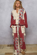 POL Quilted Floral Patch Pants-Pants-Krush Kandy, Women's Online Fashion Boutique Located in Phoenix, Arizona (Scottsdale Area)