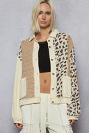 POL Floral Print Contrast Color Bloc k Quilted Jacket-Jacket-Krush Kandy, Women's Online Fashion Boutique Located in Phoenix, Arizona (Scottsdale Area)