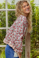 POL Vintage Floral Quilted Jacket-Jacket-Krush Kandy, Women's Online Fashion Boutique Located in Phoenix, Arizona (Scottsdale Area)