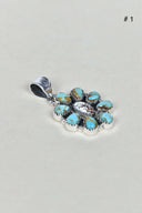 Turquoise Halo Delight Pendant-Pendant Necklaces-Krush Kandy, Women's Online Fashion Boutique Located in Phoenix, Arizona (Scottsdale Area)