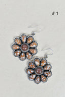 Sterling Silver Concho Cluster Earrings-Stud Earrings-Rae Collective, Women's Online Fashion Boutique Located in Phoenix, Arizona (Scottsdale Area)