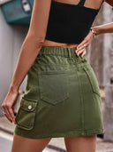 Denim Mini Skirt with Pockets-Rae Collective, Women's Online Fashion Boutique Located in Phoenix, Arizona (Scottsdale Area)