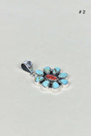 Turquoise Halo Delight Pendant-Pendant Necklaces-Krush Kandy, Women's Online Fashion Boutique Located in Phoenix, Arizona (Scottsdale Area)