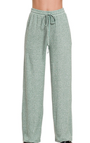 Cloud 9 Soft Melange Hacci Wide Leg Pants-Short Sleeve Tops-Krush Kandy, Women's Online Fashion Boutique Located in Phoenix, Arizona (Scottsdale Area)
