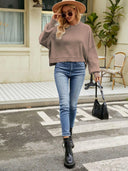 Round Neck Dropped Shoulder Sweater-Rae Collective, Women's Online Fashion Boutique Located in Phoenix, Arizona (Scottsdale Area)