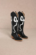 Western Bow Detail Boots-Boots-Rae Collective, Women's Online Fashion Boutique Located in Phoenix, Arizona (Scottsdale Area)