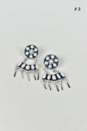 Give Em A Hand Jeweled Post Earrings-Stud Earrings-Rae Collective, Women's Online Fashion Boutique Located in Phoenix, Arizona (Scottsdale Area)