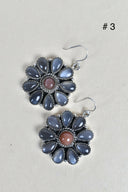Sterling Silver Concho Cluster Earrings-Stud Earrings-Krush Kandy, Women's Online Fashion Boutique Located in Phoenix, Arizona (Scottsdale Area)