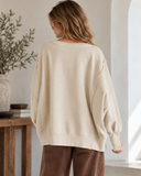 Oversized Drop Shoulder Pullover Sweatshirt