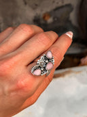 The Henley Triple Stone Flower Ring MADE TO ORDER-Cluster Rings-Rae Collective, Women's Online Fashion Boutique Located in Phoenix, Arizona (Scottsdale Area)