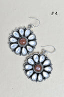 Sterling Silver Concho Cluster Earrings-Stud Earrings-Rae Collective, Women's Online Fashion Boutique Located in Phoenix, Arizona (Scottsdale Area)