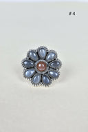 Chocolate Moonstone & Stone Cluster Sterling Silver Rings-Cluster Rings-Rae Collective, Women's Online Fashion Boutique Located in Phoenix, Arizona (Scottsdale Area)