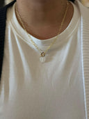Quartz heart (gold) Necklace-Necklace-Krush Kandy, Women's Online Fashion Boutique Located in Phoenix, Arizona (Scottsdale Area)