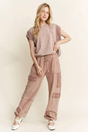 MineralWash Eyelet detailed Boho Joggers-Krush Kandy, Women's Online Fashion Boutique Located in Phoenix, Arizona (Scottsdale Area)