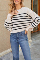 Round Neck Dropped Shoulder Sweater-Rae Collective, Women's Online Fashion Boutique Located in Phoenix, Arizona (Scottsdale Area)