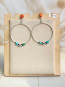 Bringing the Spring Round Hoop Earrings