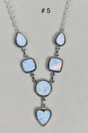 Sterling Silver Y Lariat Gemstone Necklace-Lariat and Y Necklaces-Rae Collective, Women's Online Fashion Boutique Located in Phoenix, Arizona (Scottsdale Area)