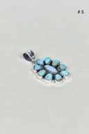 Turquoise Halo Delight Pendant-Pendant Necklaces-Krush Kandy, Women's Online Fashion Boutique Located in Phoenix, Arizona (Scottsdale Area)