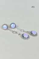 Gem Duet Chain Drop Earrings-Drop Earrings-Rae Collective, Women's Online Fashion Boutique Located in Phoenix, Arizona (Scottsdale Area)