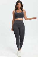 3 Piece Washed Square Neck Wide Strap Active Set-Rae Collective, Women's Online Fashion Boutique Located in Phoenix, Arizona (Scottsdale Area)