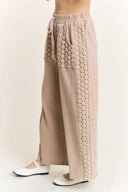 MineralWash Floral Daisy trim Pants-PANTS-Rae Collective, Women's Online Fashion Boutique Located in Phoenix, Arizona (Scottsdale Area)