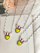 Days of Spring Collection Rosarita & Pink Conch Heart Cluster Necklace