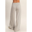 Burnout French Terry Wide-Leg Pants